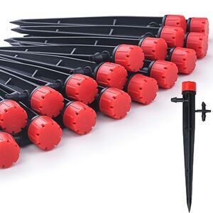 40pcs Drip Irrigation Emitters for 1/4" Irrigation Tubing